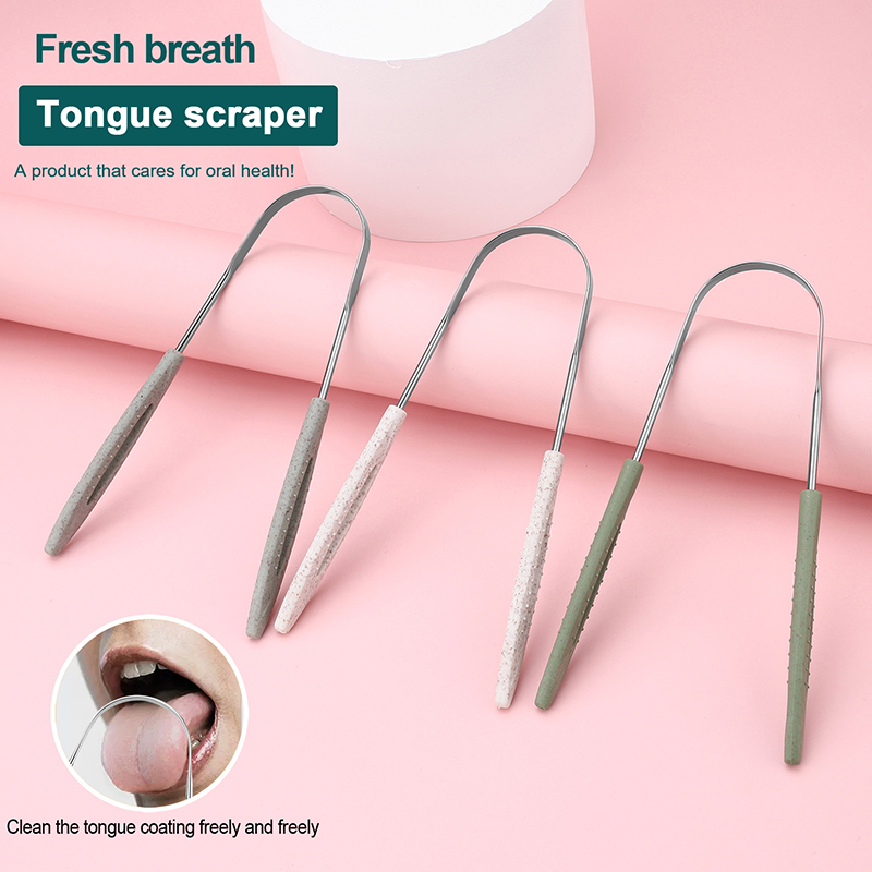 Tongue Scraper Metal - 1 Stück Zungenschaber aus Edelstahl für