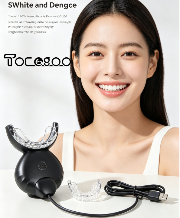 Teeth Whitening Home Kit - Blaues LED-Licht Zahnaufhellungs-Set: 2-in-1-Design mit Formbarem