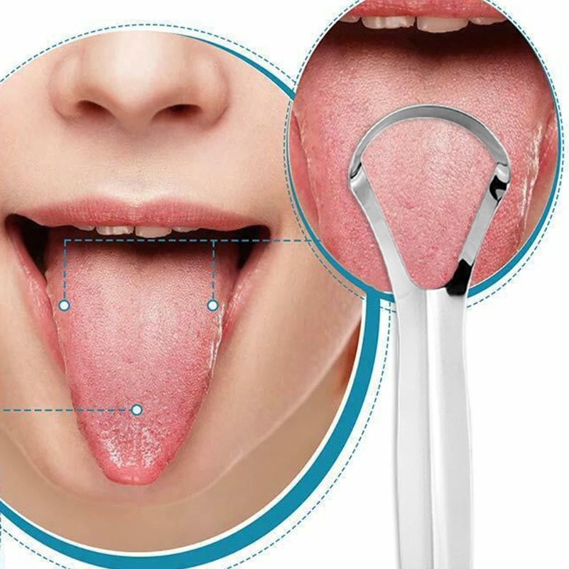 Tongue Scraper Metal - Saubere Zunge Schaber Zunge Entferner Mundgeruch