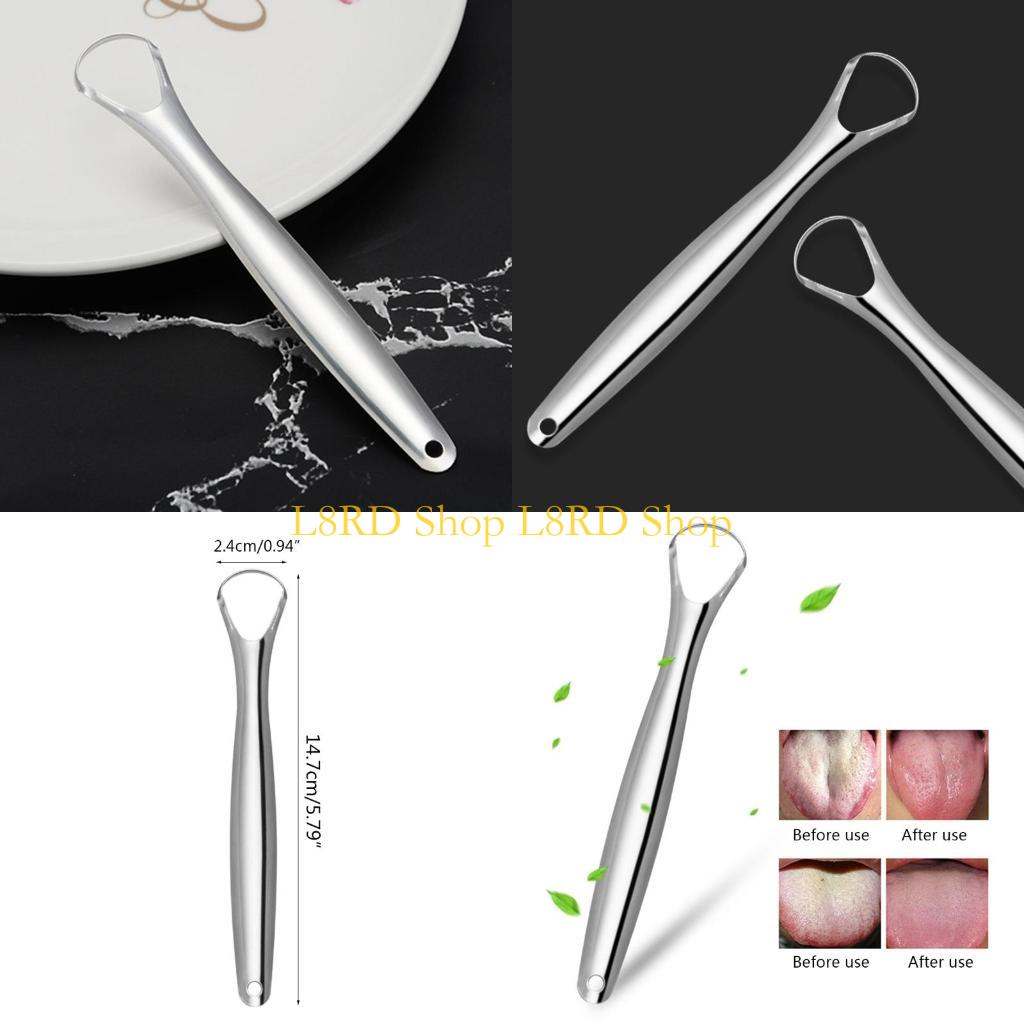 Tongue Scraper Metal - L8RD Zungenschaber aus Edelstahl, Metall, Mundhygiene