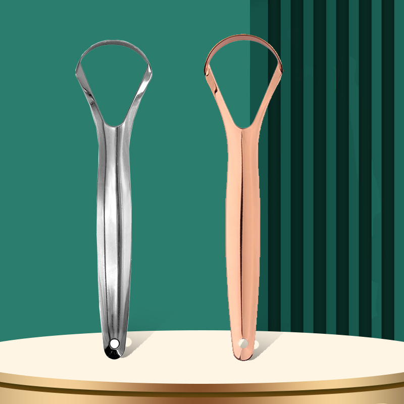 Tongue Scraper Metal - Offener Typ Zungenschaber Edelstahl Oral Zungenreiniger