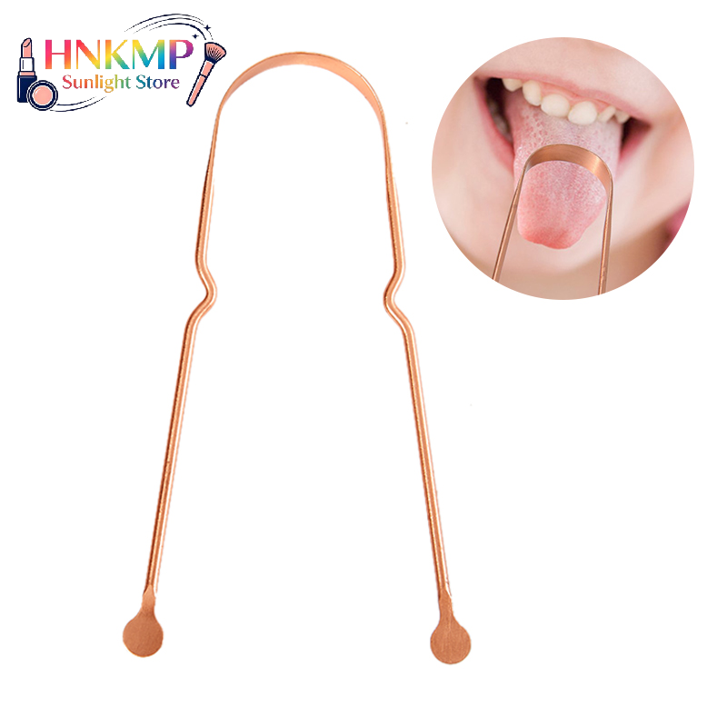Tongue Scraper Metal - 1 Stück Edelstahl-Zungenschaber Reiniger für Frischen