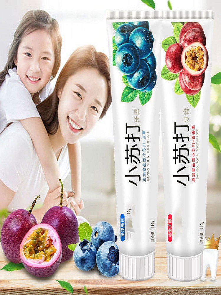 Teeth Whitening Baking Soda - Backpulver-Zahnpasta mit Fruchtgeschmack, leistungsstarke Dekontamination, aufhellende