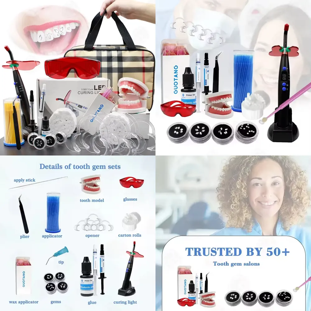 Teeth Whitening Home Kit - 【CHIMU HOME】 Zahnschmuck-Set für den Heimgebrauch