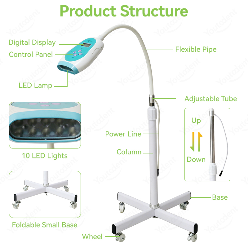 50W Dental Touchscreen 3-Farbe – Teeth Whitening China Bewertung und Preis
