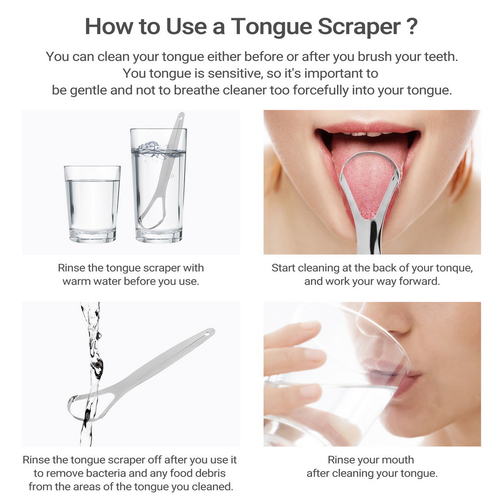 3 Stück/Packung Zungenschaber  – Tongue Scraper Metal Bewertung und Preis
