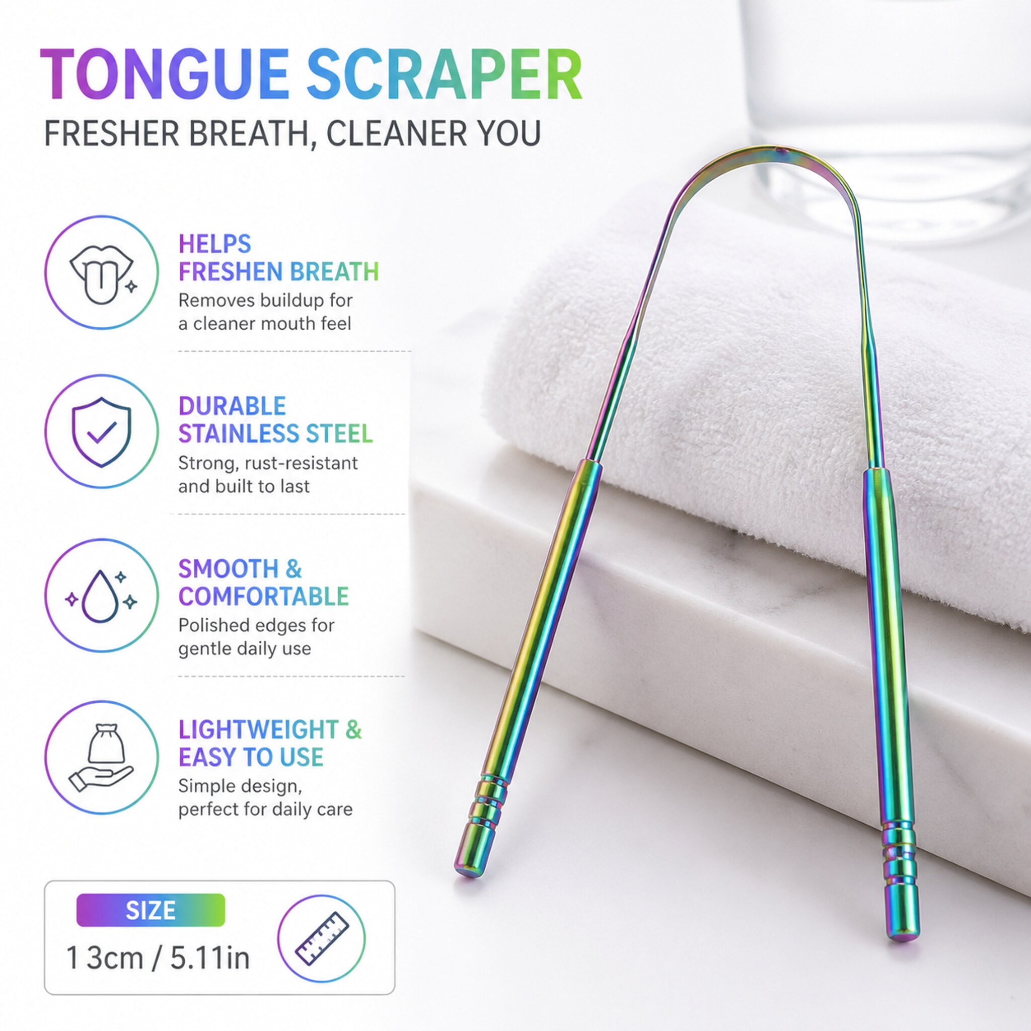 Metall-Zungenreiniger aus Edel – Tongue Scraper Metal Bewertung und Preis