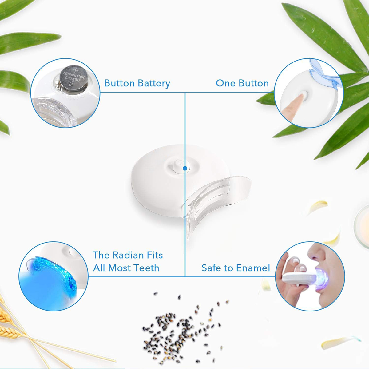 Zahnaufhellungs-Set – 5 x LED- – Teeth Whitening Home Kit Bewertung und Preis