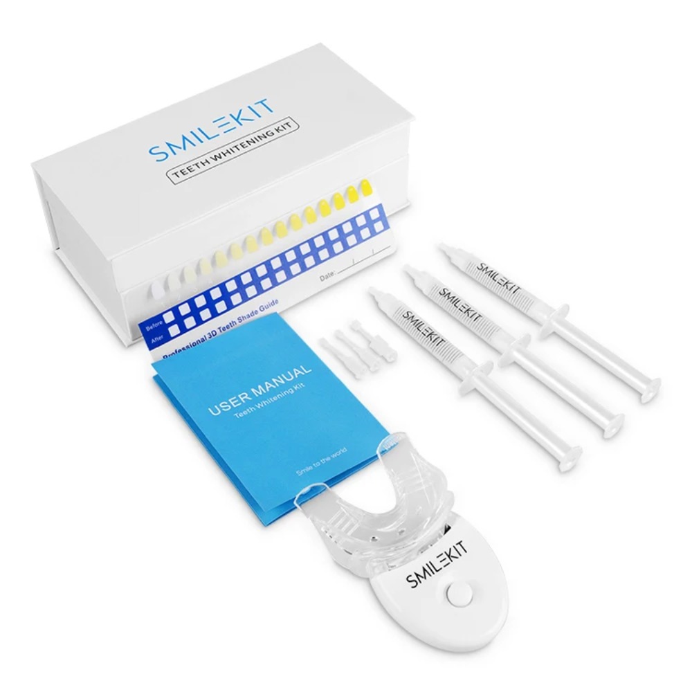 Tragbares LED-Zahnaufhellungsg – Teeth Whitening Home Kit Bewertung und Preis