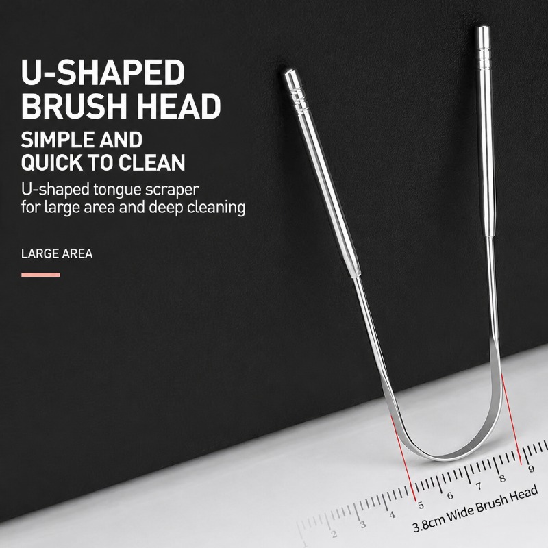 Roségoldener U-förmiger Edelst – Tongue Scraper Metal Bewertung und Preis