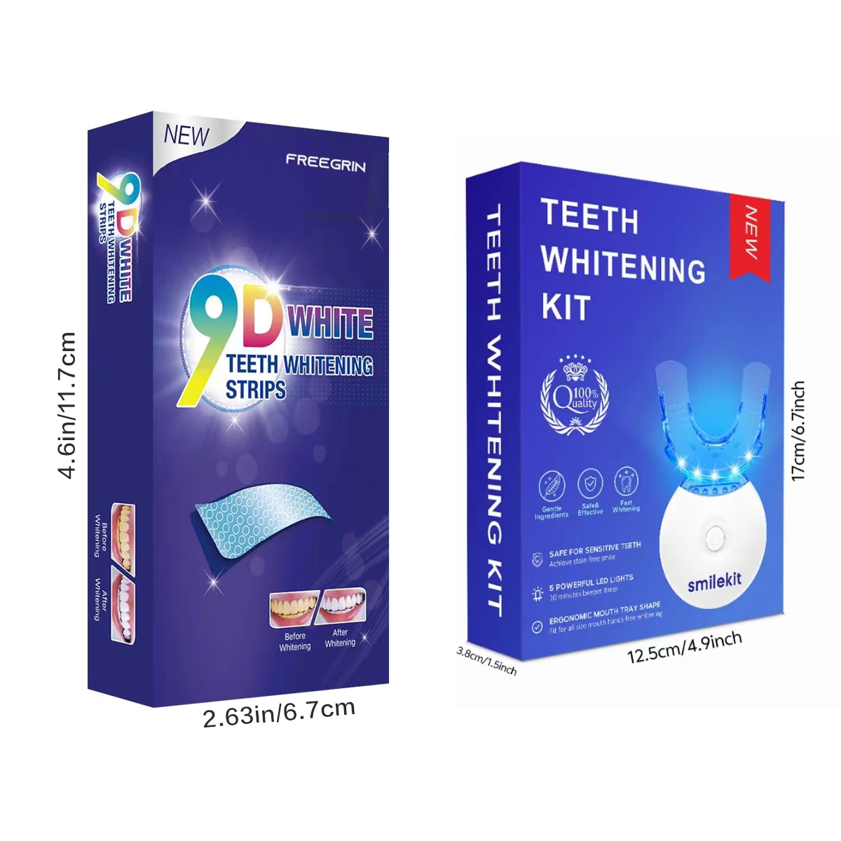 Zahnaufhellungs-Set – 5 x LED- – Teeth Whitening Kit With Light Bewertung und Preis