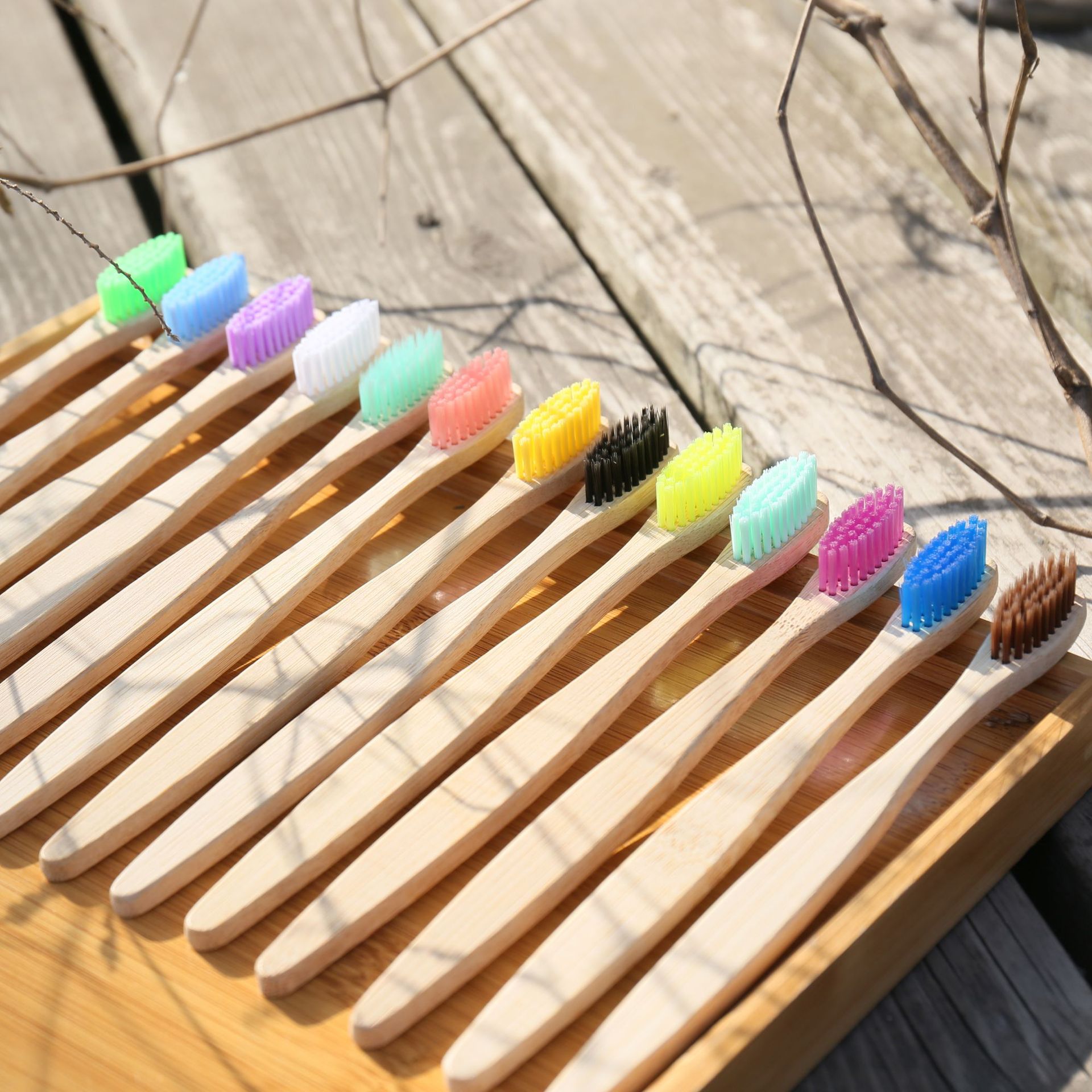 100PCS Bunte Natürliche Bambus – Teeth Whitening With Laser Bewertung und Preis