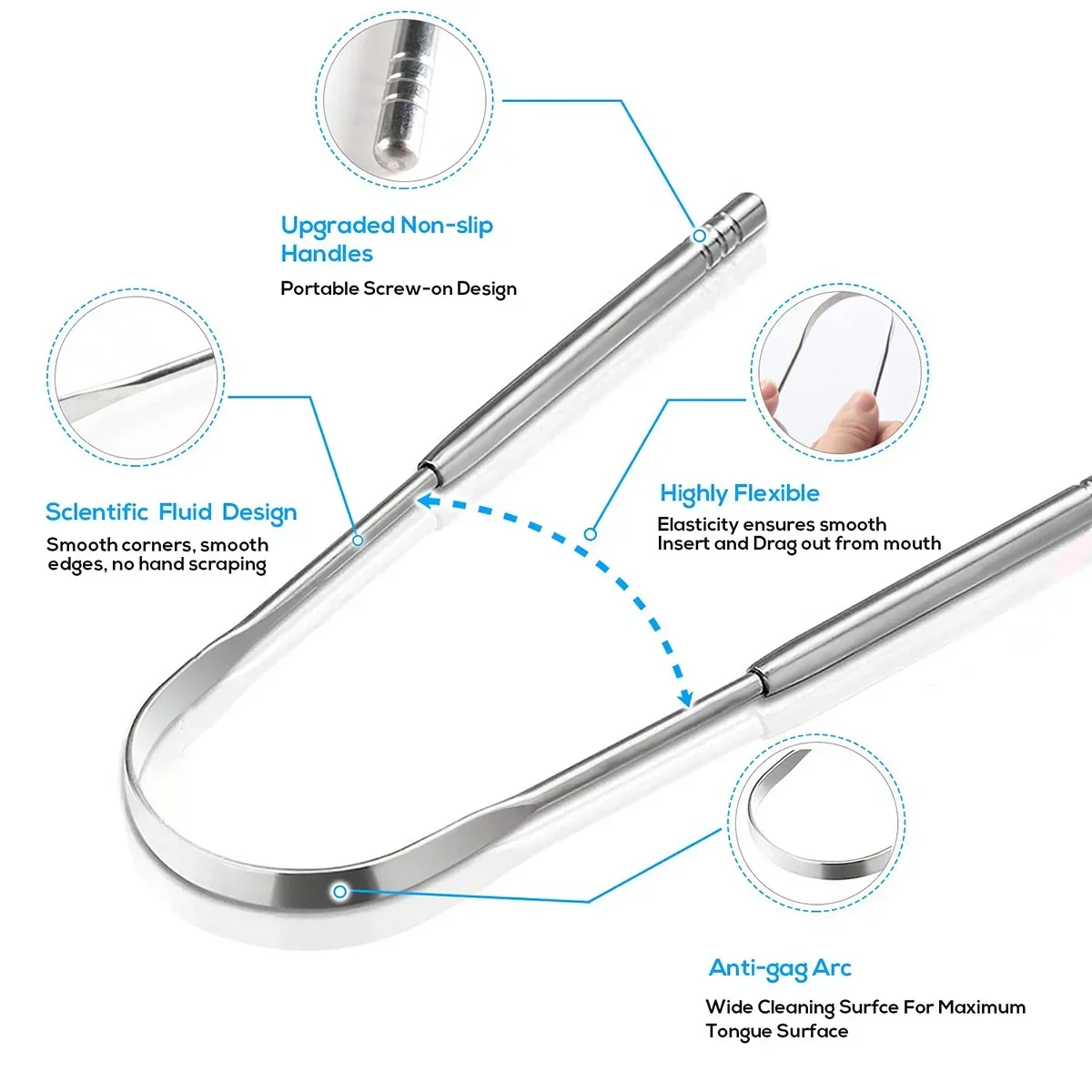Premium 1 Stück/3 Stück Zungen – Tongue Scraper Metal Bewertung und Preis